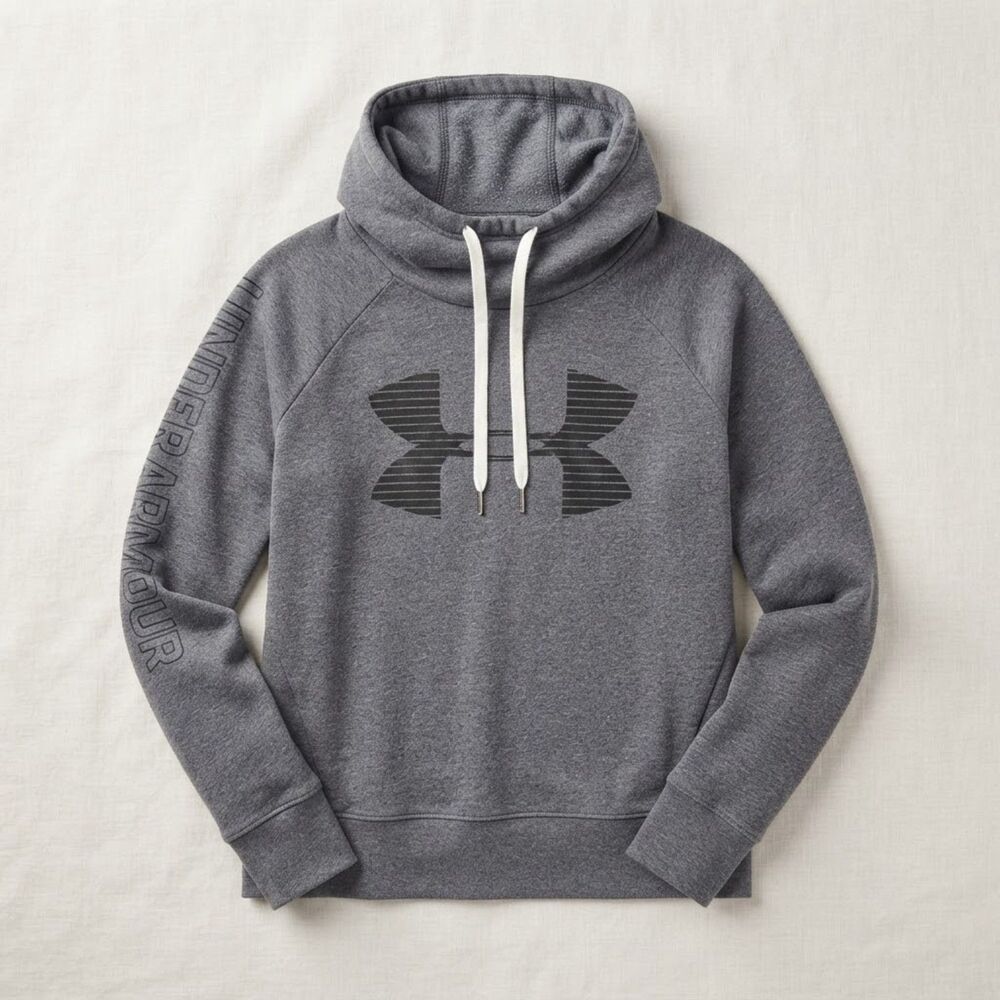 Women's Under Armour Grey Graphic Hoodie Size Medium